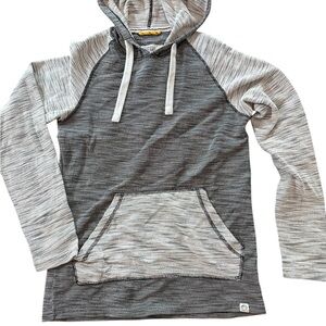 Free Planet Charcoal and Light Gray Men's Hooded Sweater